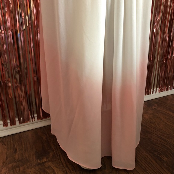 Pink Ombré High Low Skirt - Picture 7 of 8